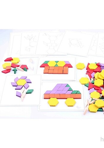 Beden Renk Wooden toys marka 125 parça eğitici ce geliştirici puzzle oyunu