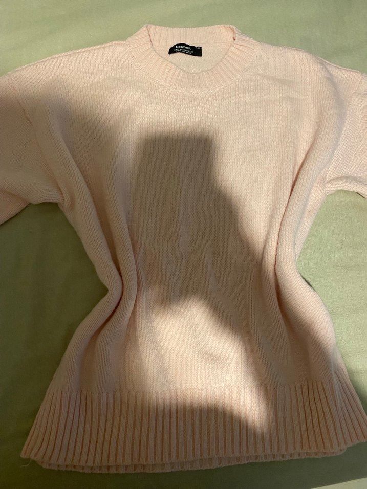 Basic pudra pembe kazak - Görsel 2