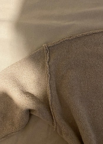 Bej Kadın Basic Yün Triko Kazak - Görsel 2