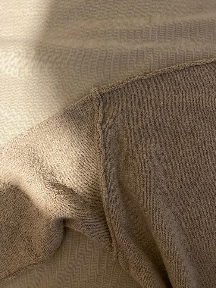 Bej Kadın Basic Yün Triko Kazak - Görsel 2