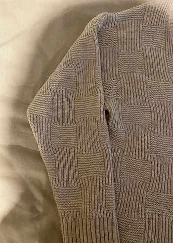 V Yaka Örgü Kadın Kazak - Görsel 2