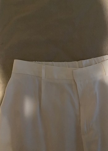 Beyaz Kumaş Pantolon - Görsel 2