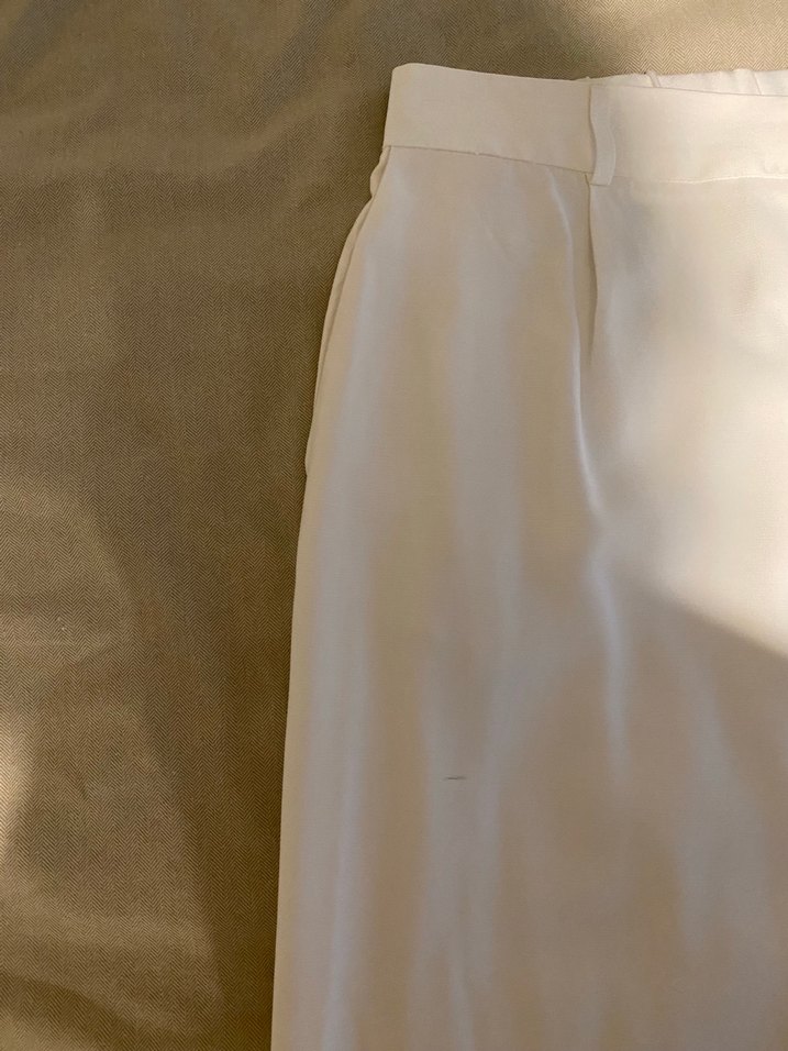Beyaz Kumaş Pantolon - Görsel 3