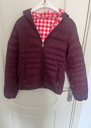 Addax Bordo Kadın Street Wear Mont