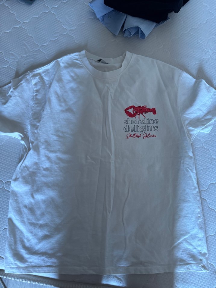 Beyaz Baskılı Tişört - Görsel 2