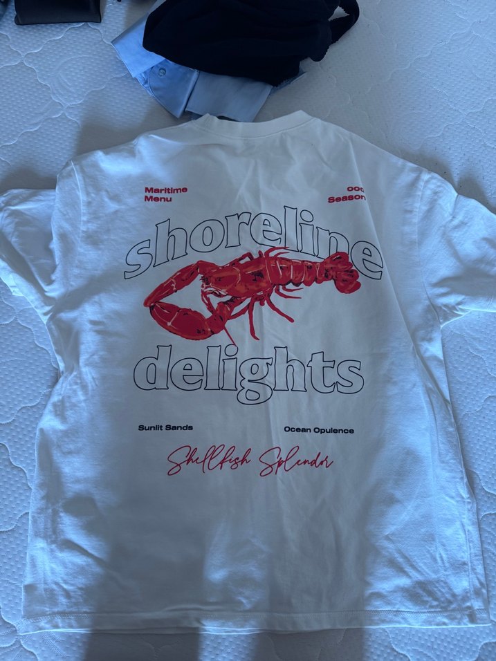 Beyaz Baskılı Tişört - Görsel 3