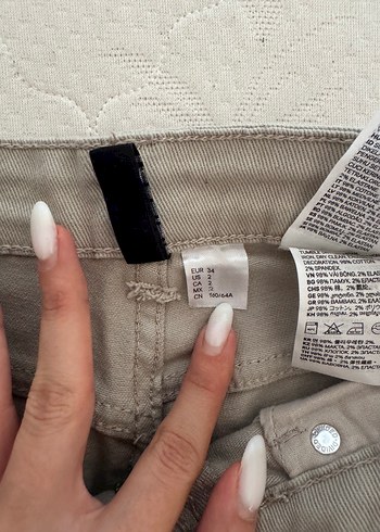 Bej Kadın Pantolon Rahat Kesim - Görsel 3