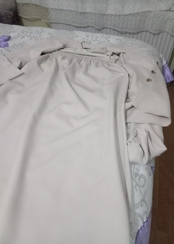 Bej Düğmeli Uzun Kollu Kadın Takım - Görsel 7