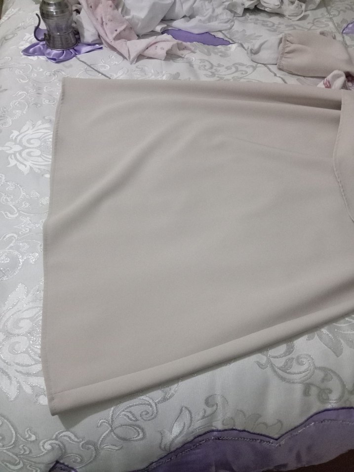 Bej Düğmeli Uzun Kollu Kadın Takım - Görsel 4