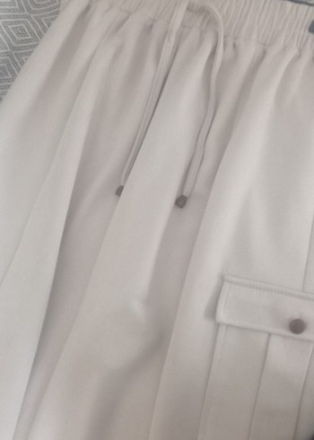 Düğmeli Bej Uzun Kadın Etek - Görsel 7