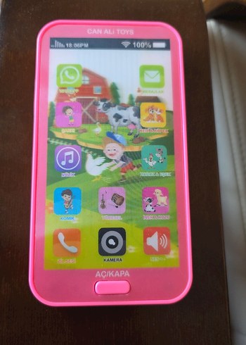 Renkli Pembe Eğitim Oyuncak Telefon