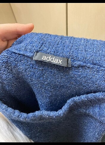 Addax Yünlü Mavi Kazak