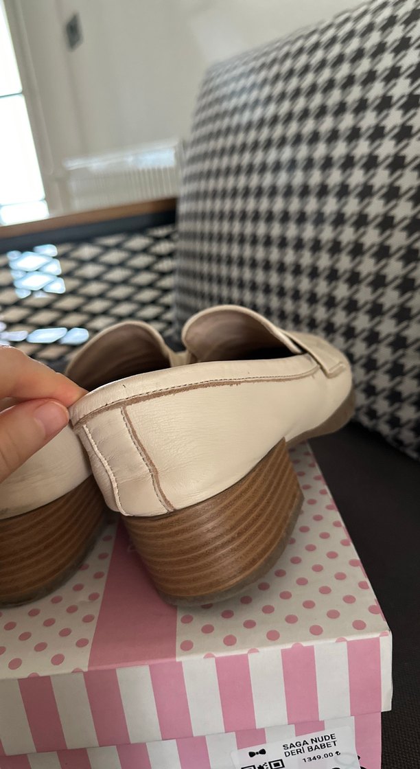 Beyaz Tokalı Loafer Ayakkabı pelinin ayakkabıları - Görsel 5