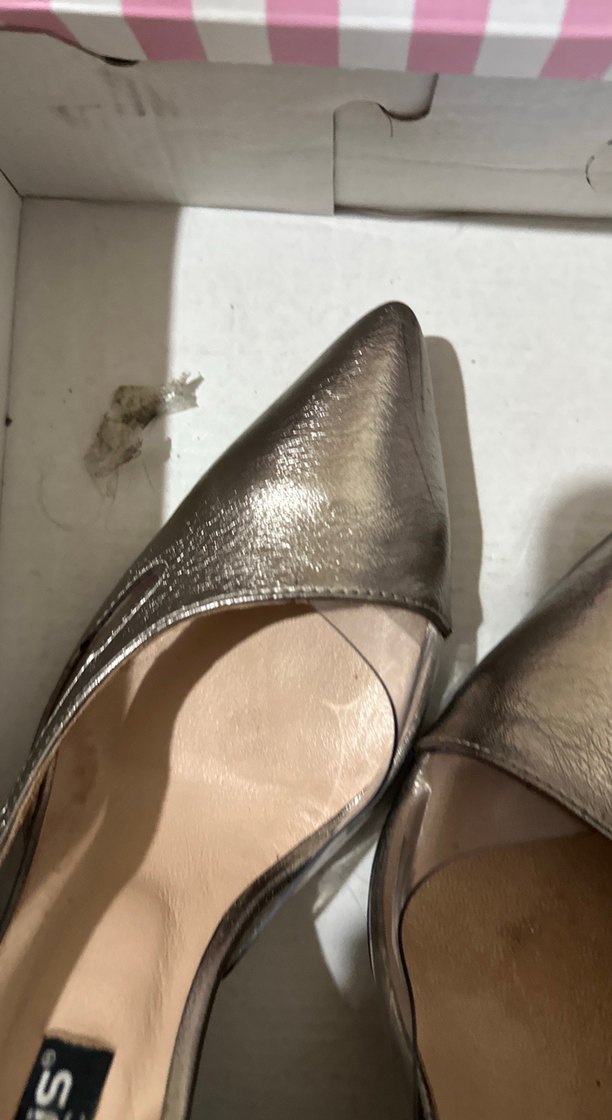 Venus Metal Tokalı Bej Stiletto - Görsel 5