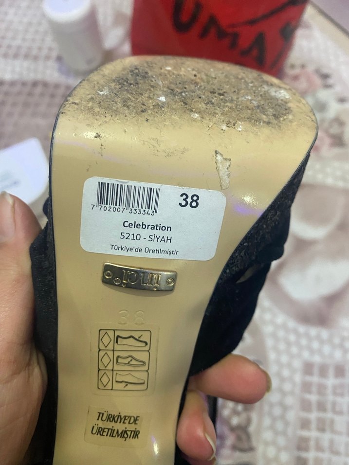 Siyah Goth Platform Topuklu Kadın Ayakkabı - Görsel 4