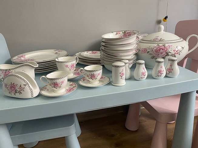 12 kişilik Güral porselen  yemek takımı - Görsel 2