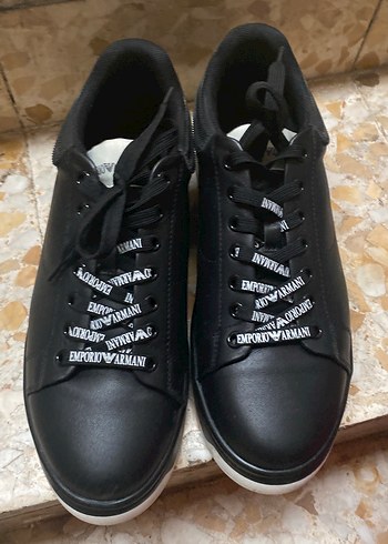 Alexander McQueen Emporio Armani Siyah Minimal Sneaker