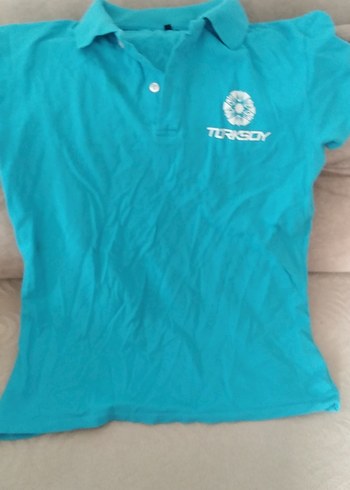 Turkuaz Erkek Polo Yaka Tişört