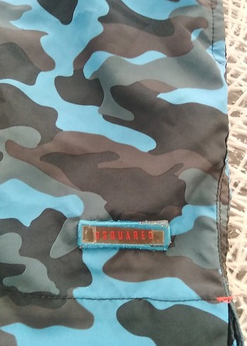 Erkek Kamuflaj Desenli Kemerli Mini Şort - Görsel 2