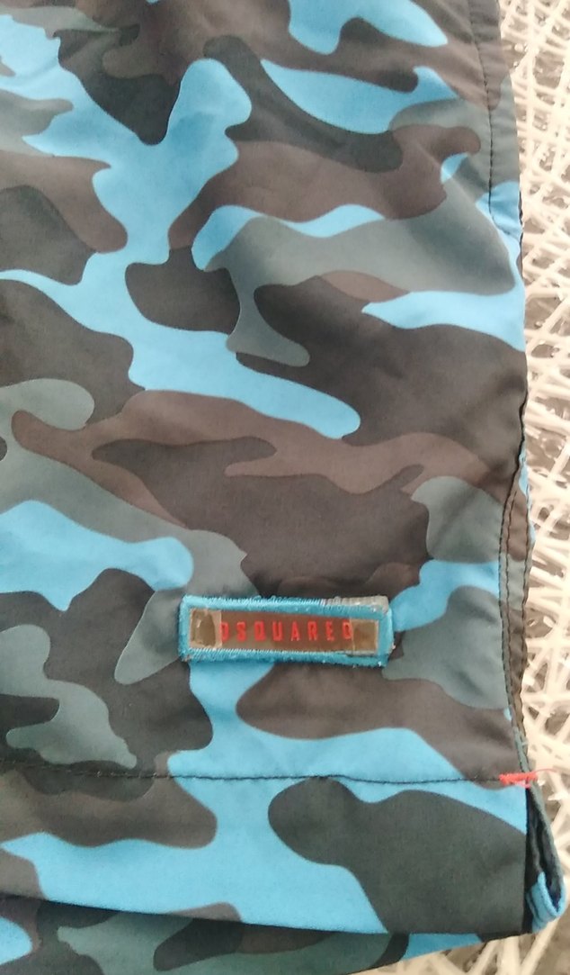 Erkek Kamuflaj Desenli Kemerli Mini Şort - Görsel 2