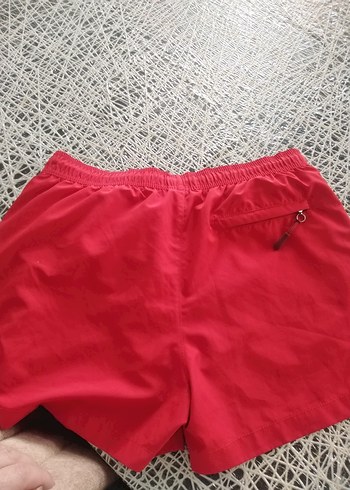 Kırmızı Fermuarlı Mini Erkek Mayo Şortu - Görsel 4