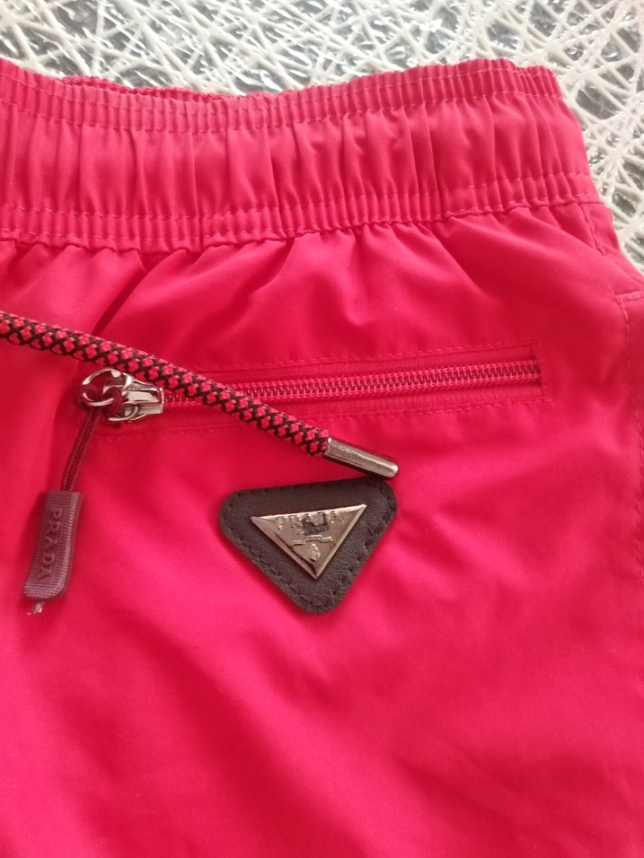 Kırmızı Fermuarlı Mini Erkek Mayo Şortu - Görsel 2