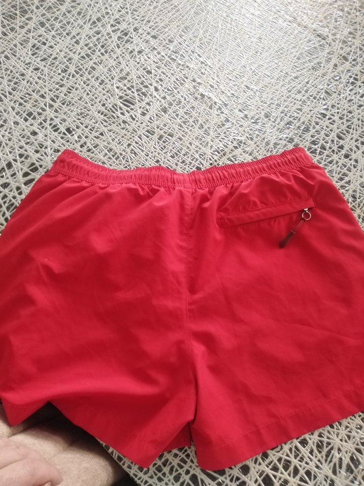 Kırmızı Fermuarlı Mini Erkek Mayo Şortu - Görsel 4