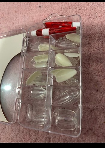 Pastel Pembe Tak ve Çık Tırnak Süsü - Görsel 2