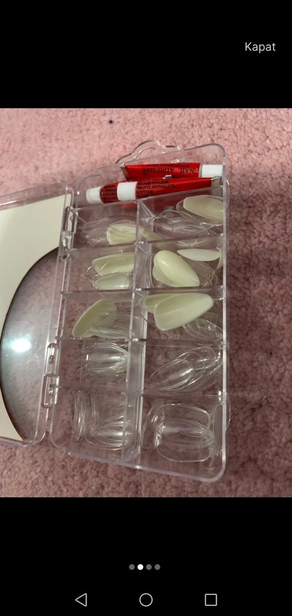 Pastel Pembe Tak ve Çık Tırnak Süsü - Görsel 2