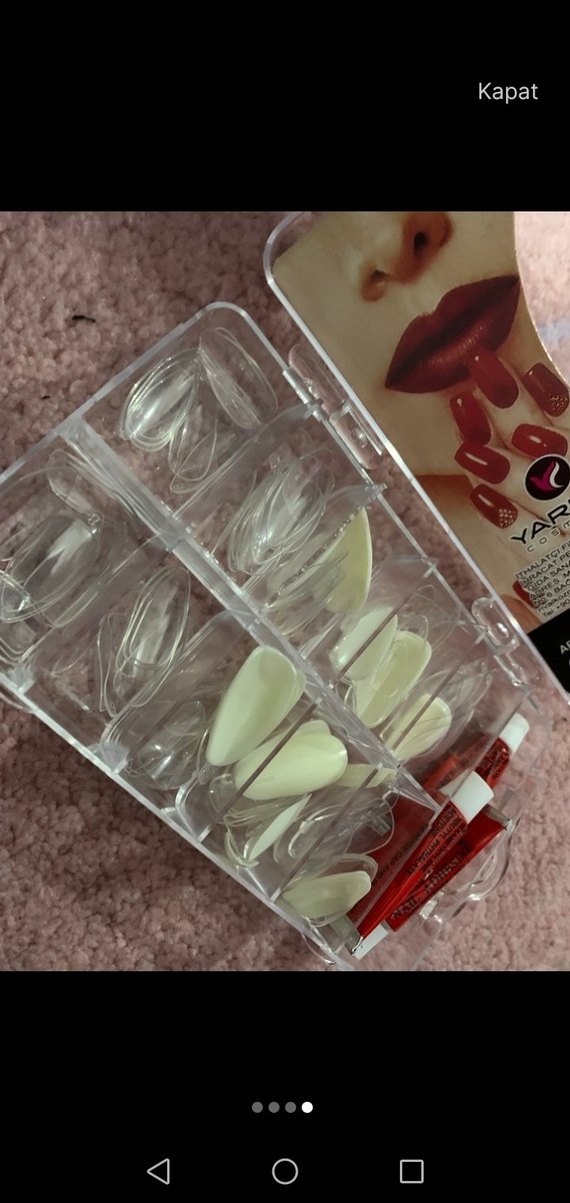 Pastel Pembe Tak ve Çık Tırnak Süsü - Görsel 4