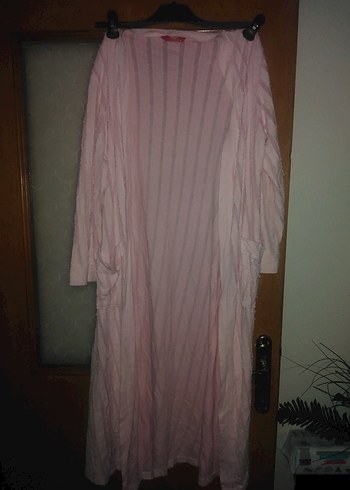 Pembe uzun Kadın Sabahlık - Görsel 2