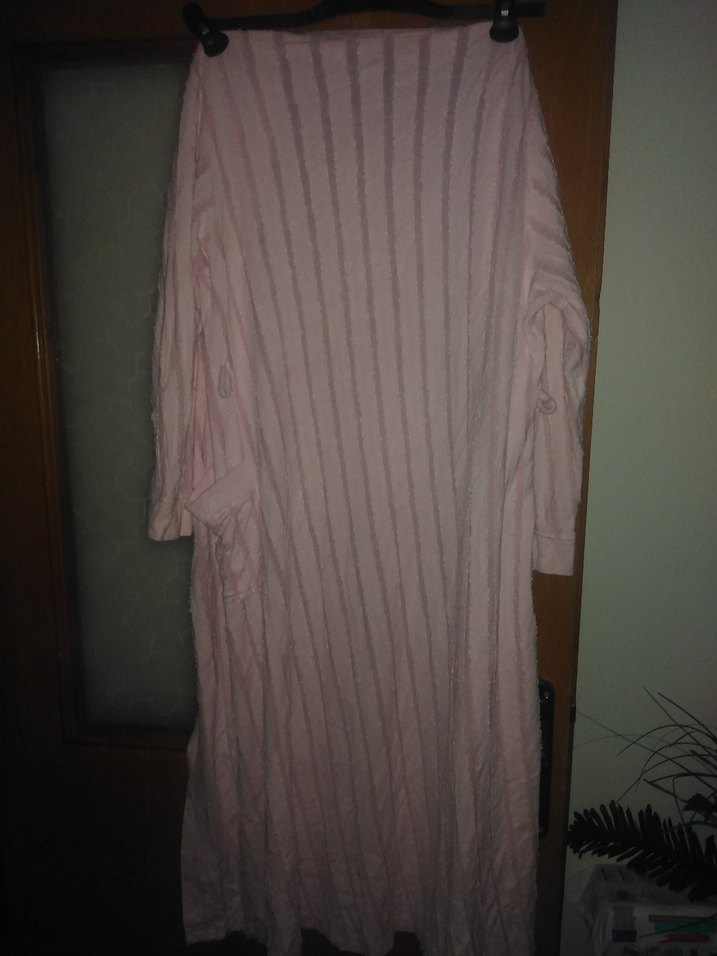 Pembe uzun Kadın Sabahlık - Görsel 3