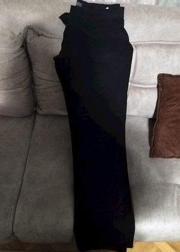 Erkek Siyah uzun Kumaş Pantolon - Görsel 7