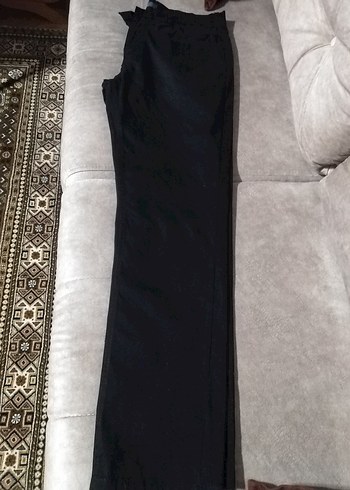 Erkek Siyah uzun Kumaş Pantolon - Görsel 9