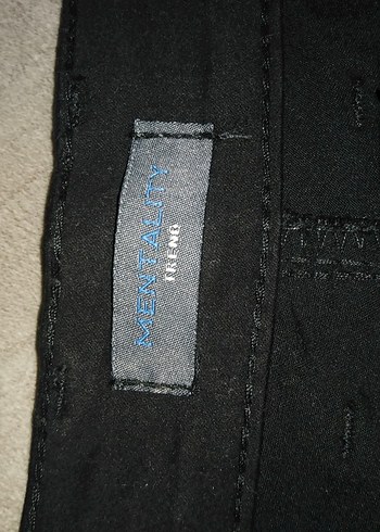 Erkek Siyah uzun Kumaş Pantolon - Görsel 4