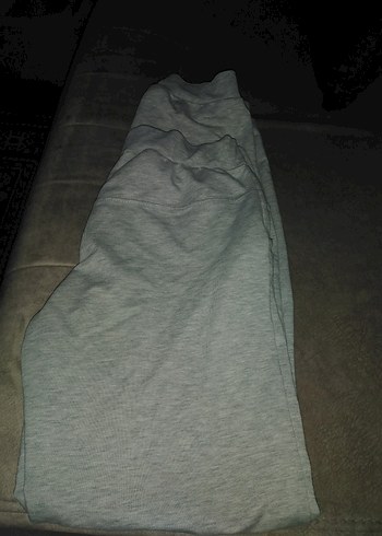 Gri Kadın Keten Salaş Eşofman Altı - Görsel 3