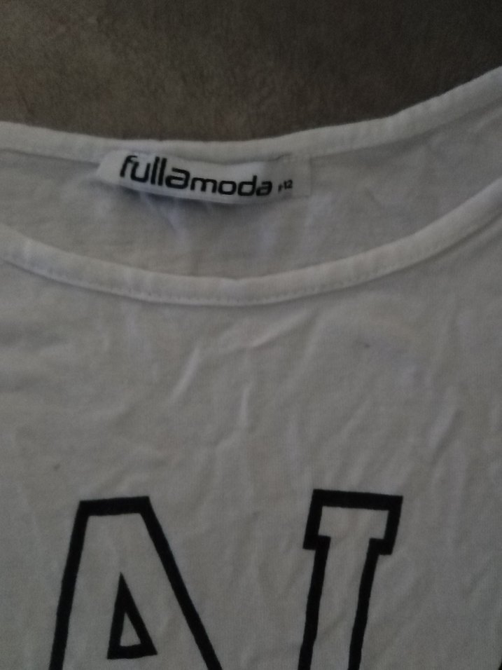 Beyaz Baskılı Kız Tişörtü - Görsel 2