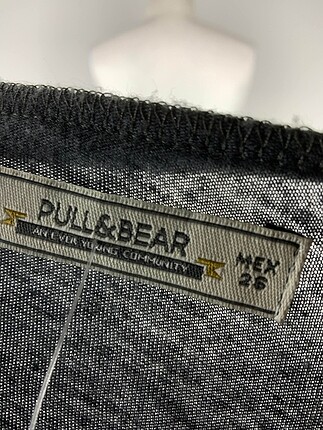 s Beden gri Renk Pull and Bear T-shirt %70 İndirimli.