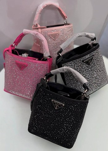 Prada Taşlı Prada El Çantası