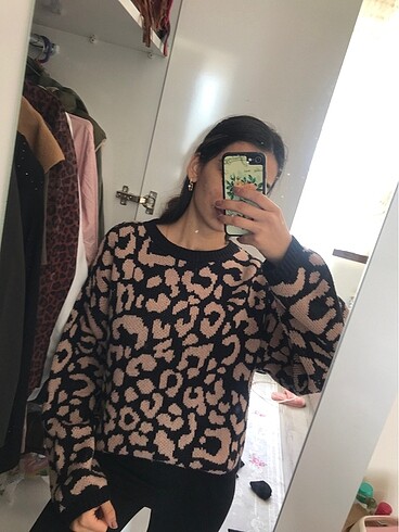 TrendyolMilla Leoparlı kazak