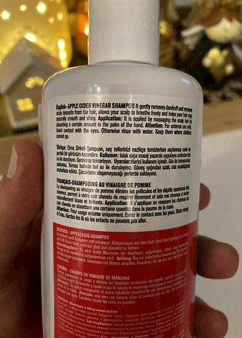 Dr. Clinic Elma Sirkesi Şampuan 400 ml - Görsel 3