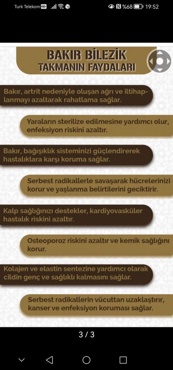 Bakır renkli Desenli Bohem Kadın Bileklik - Görsel 2