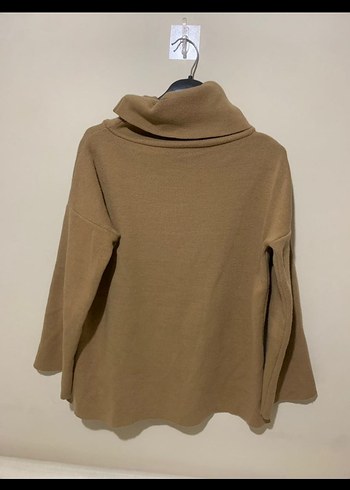 Bej Boğazlı Kadın Triko Kazak - Görsel 3