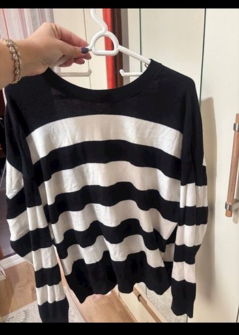 MAVİ JEANS MARKA ÇİZGİLİ TRİKO - Görsel 2