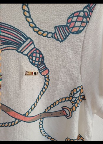 U.S Polo Assn. Zincir Detaylı Bohem Uzun Tişört
