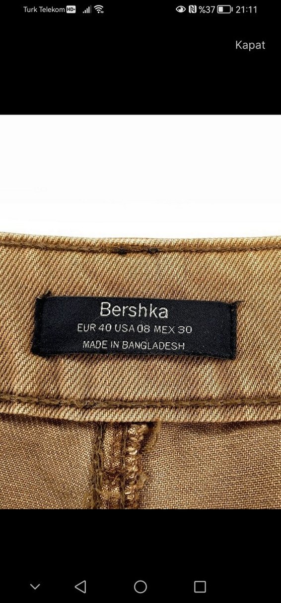 Kemerli Rahat Kesim Kadın Pantolon - Görsel 4