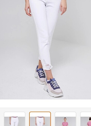 26 Beden LTB beyaz Jean. 