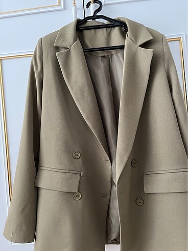38 Beden Haki blazer ceket