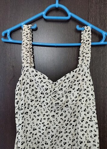 LCW MİDİ ASKILI DESENLİ ELBİSE