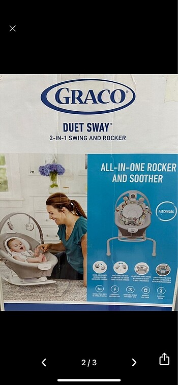 Graco elektirikli beşik - Görsel 2